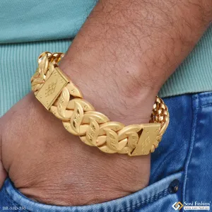 1 Gram Gold Plated 2 In 1 Pokal Bracelet for Men - Style D550