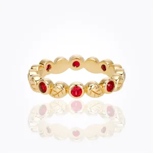 18K Arcadia Ring with ruby