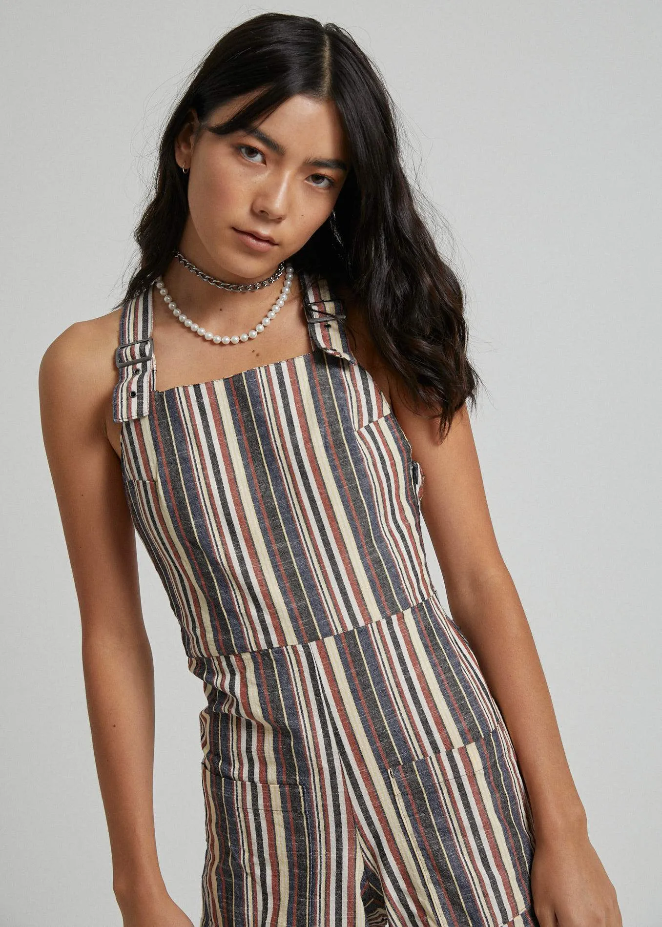 Afends Womens Nyx Stripe - Playsuit - Multi