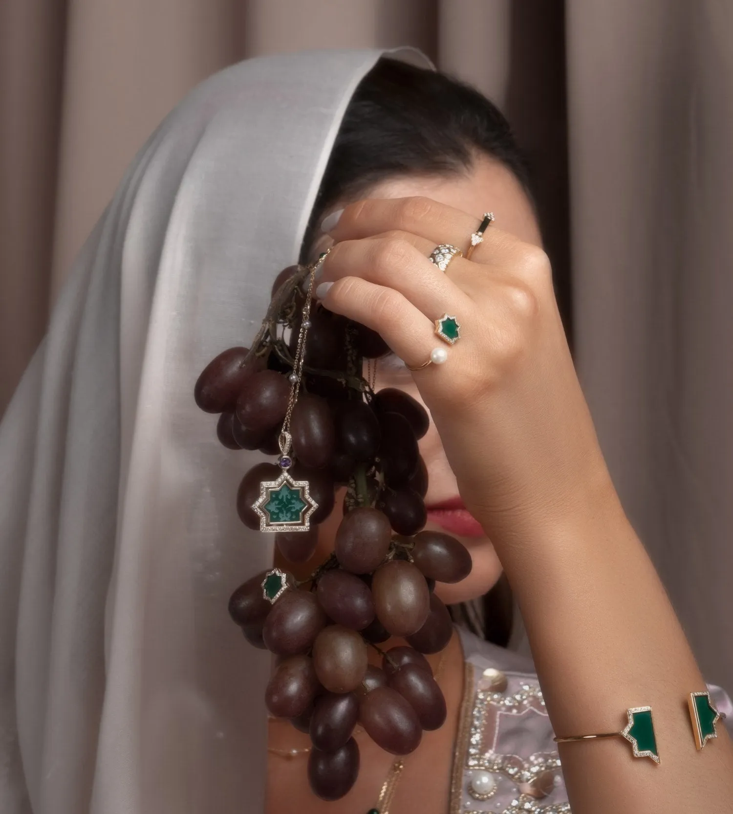 Andalus Mini Green Onyx Ring