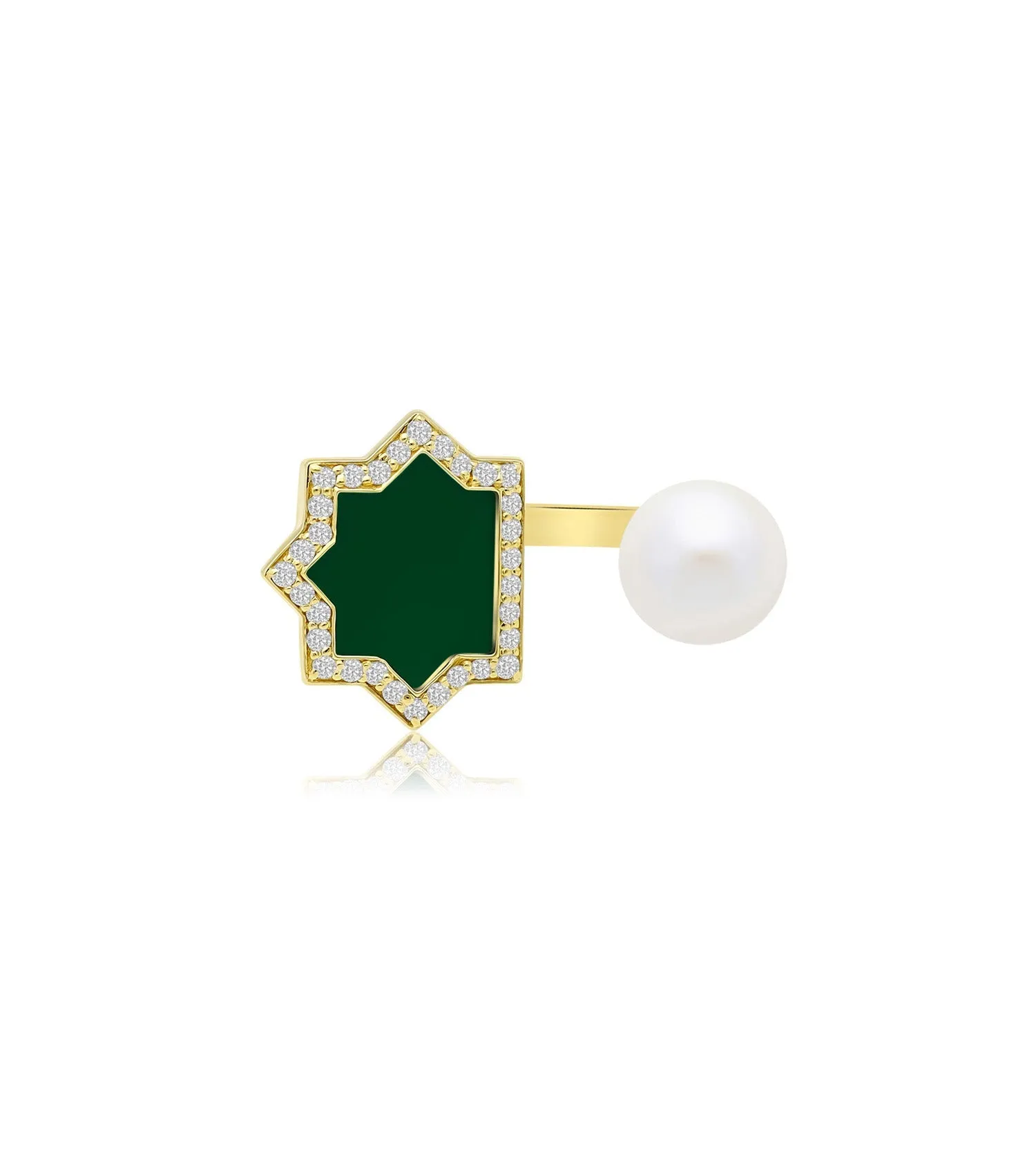 Andalus Mini Green Onyx Ring