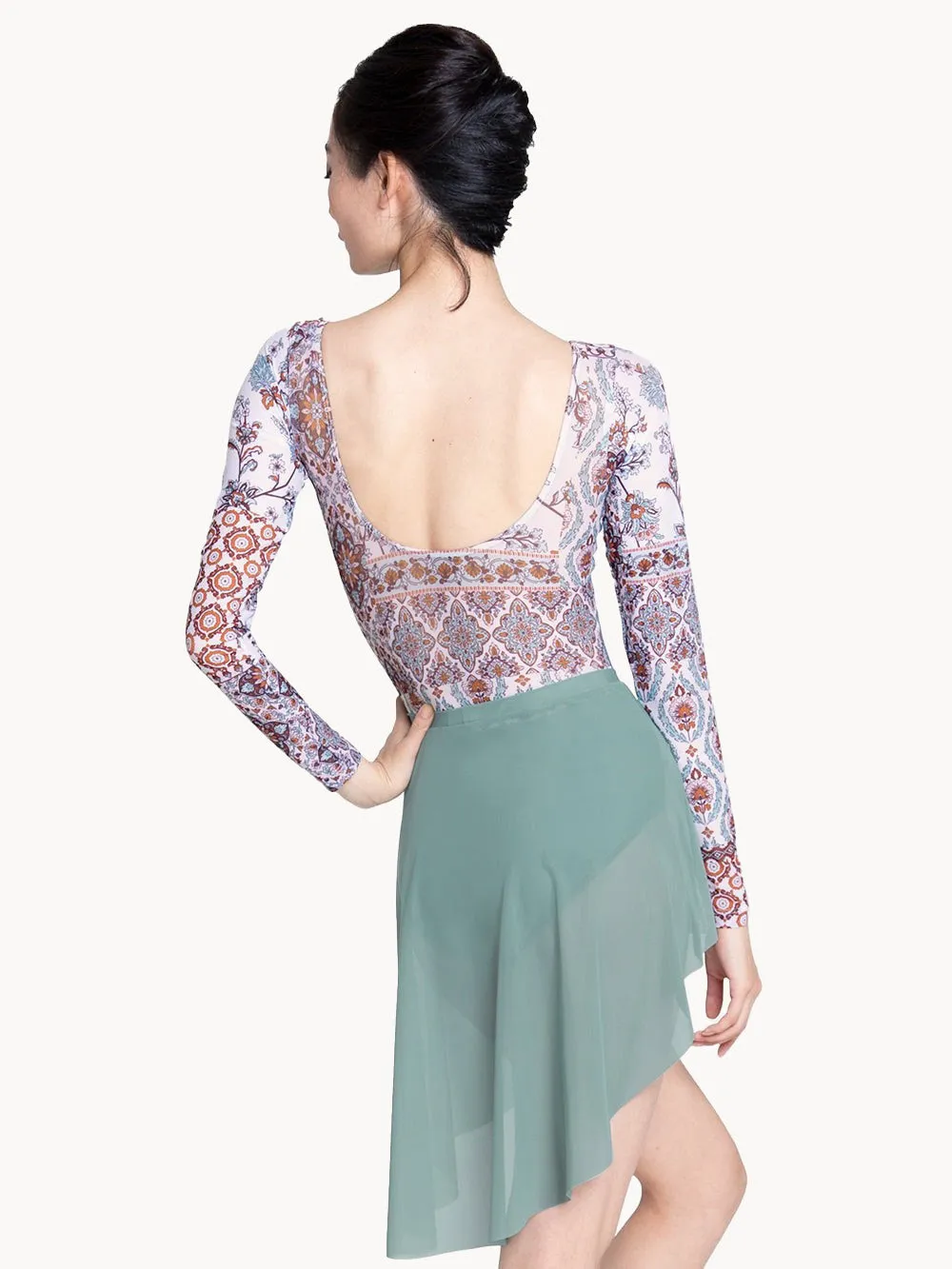 Asymmetrical Short Skirt Moonstone Mesh RTW