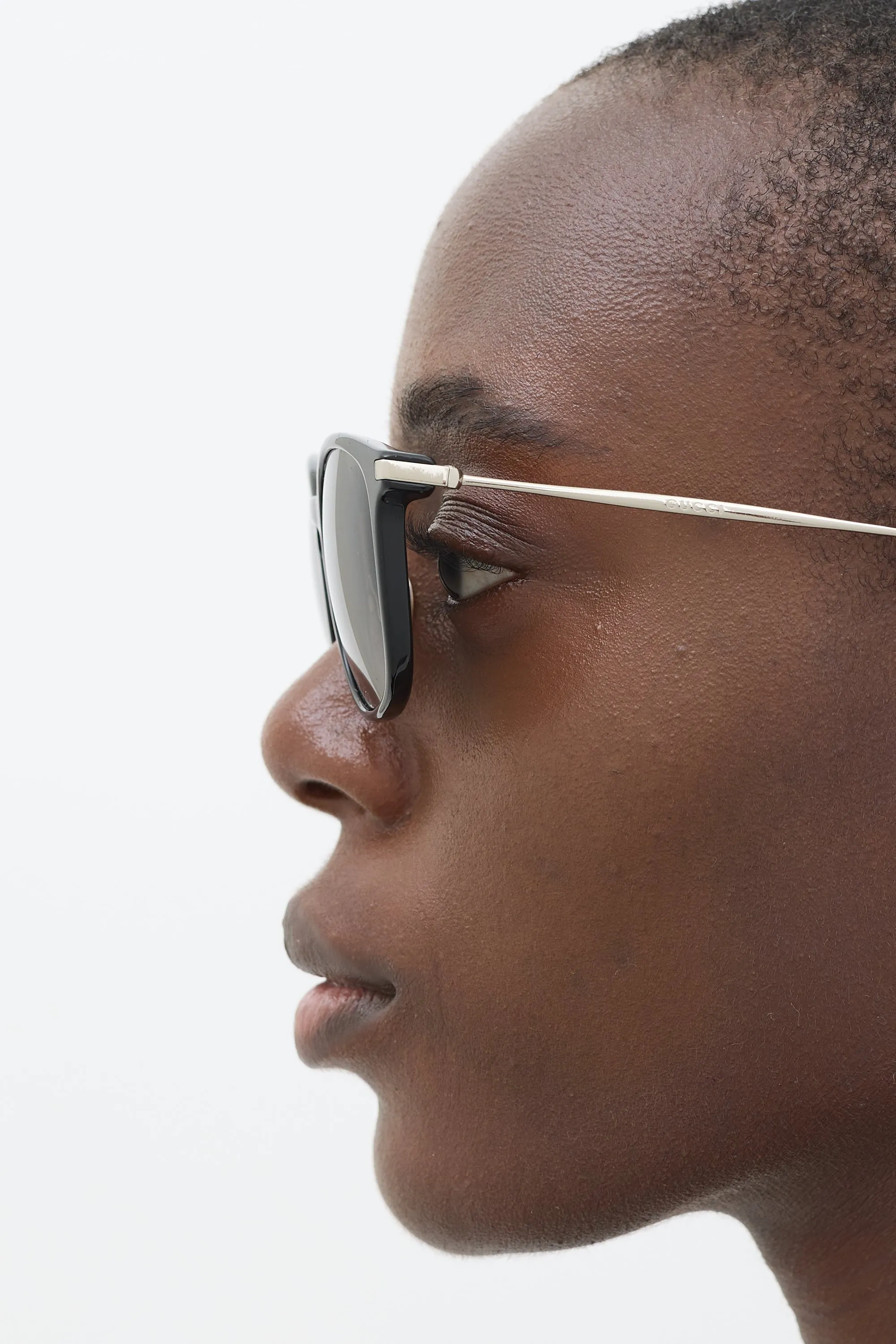 Black & Silver GG1082/S Round Sunglasses