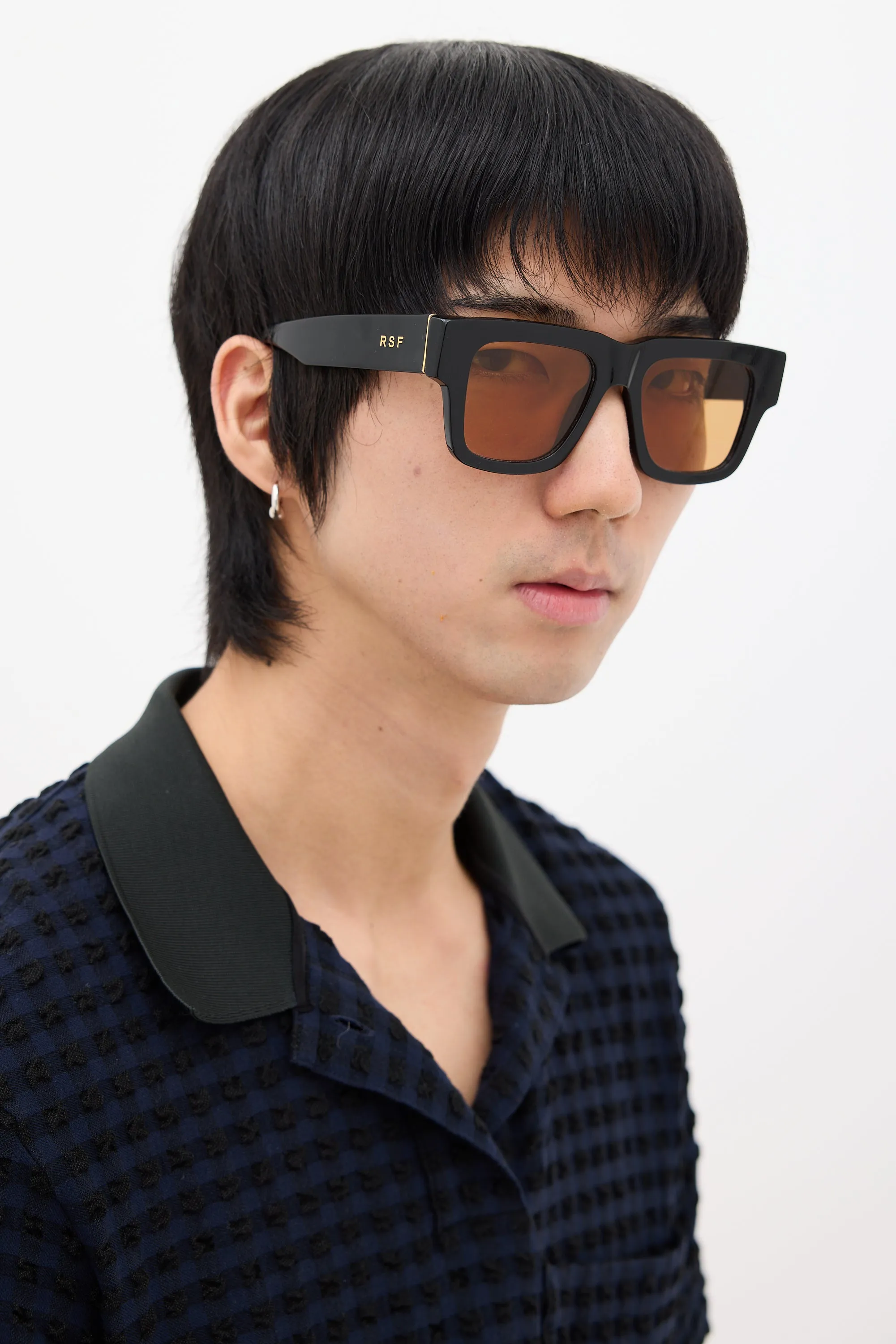 Black Mega Square Sunglasses