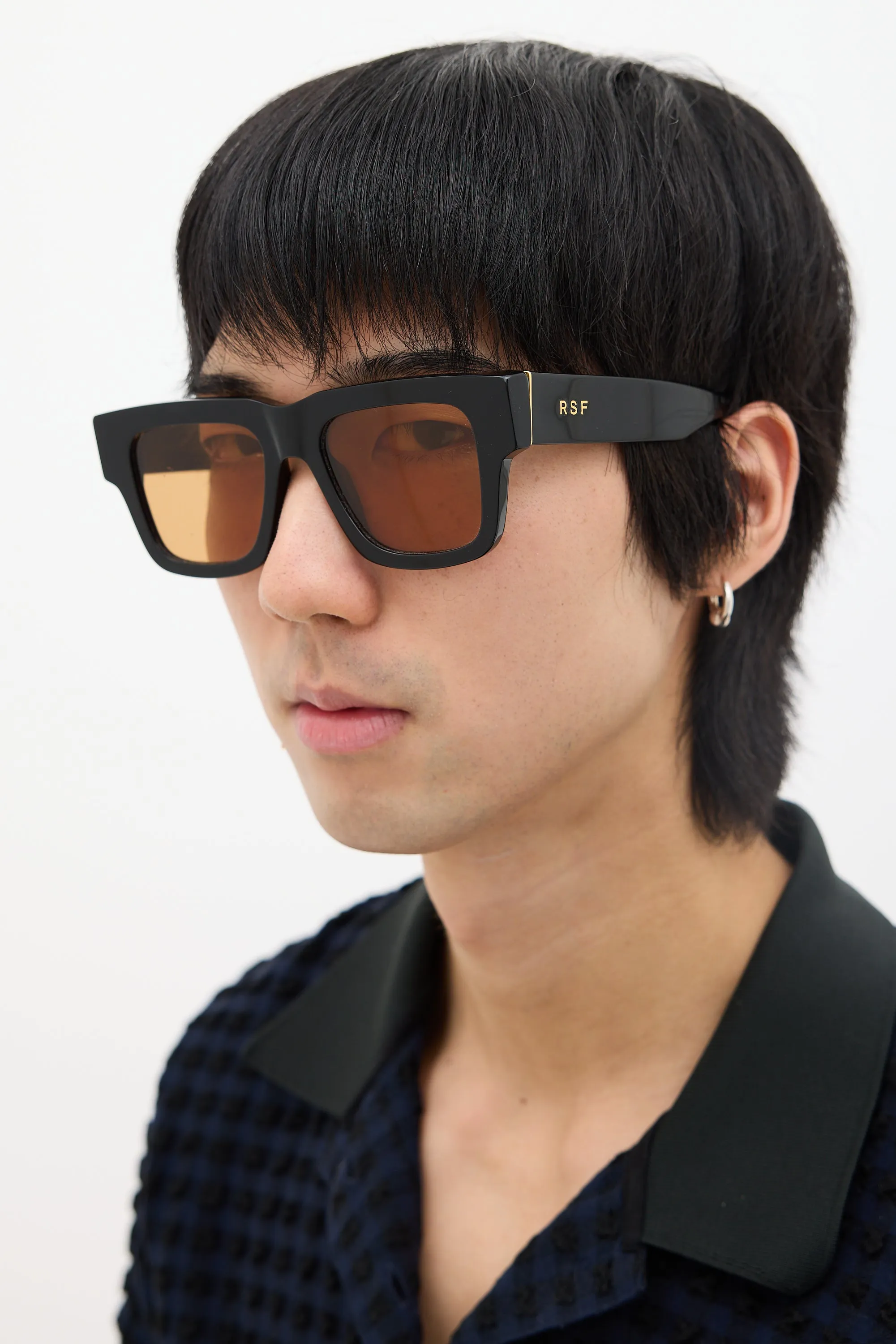 Black Mega Square Sunglasses
