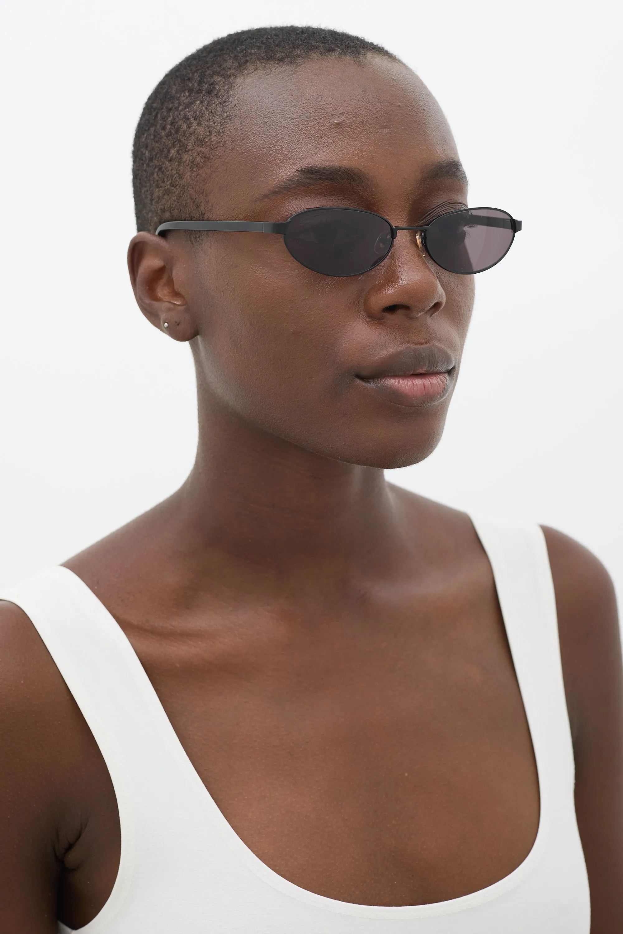 Black Musettes Oval Sunglasses