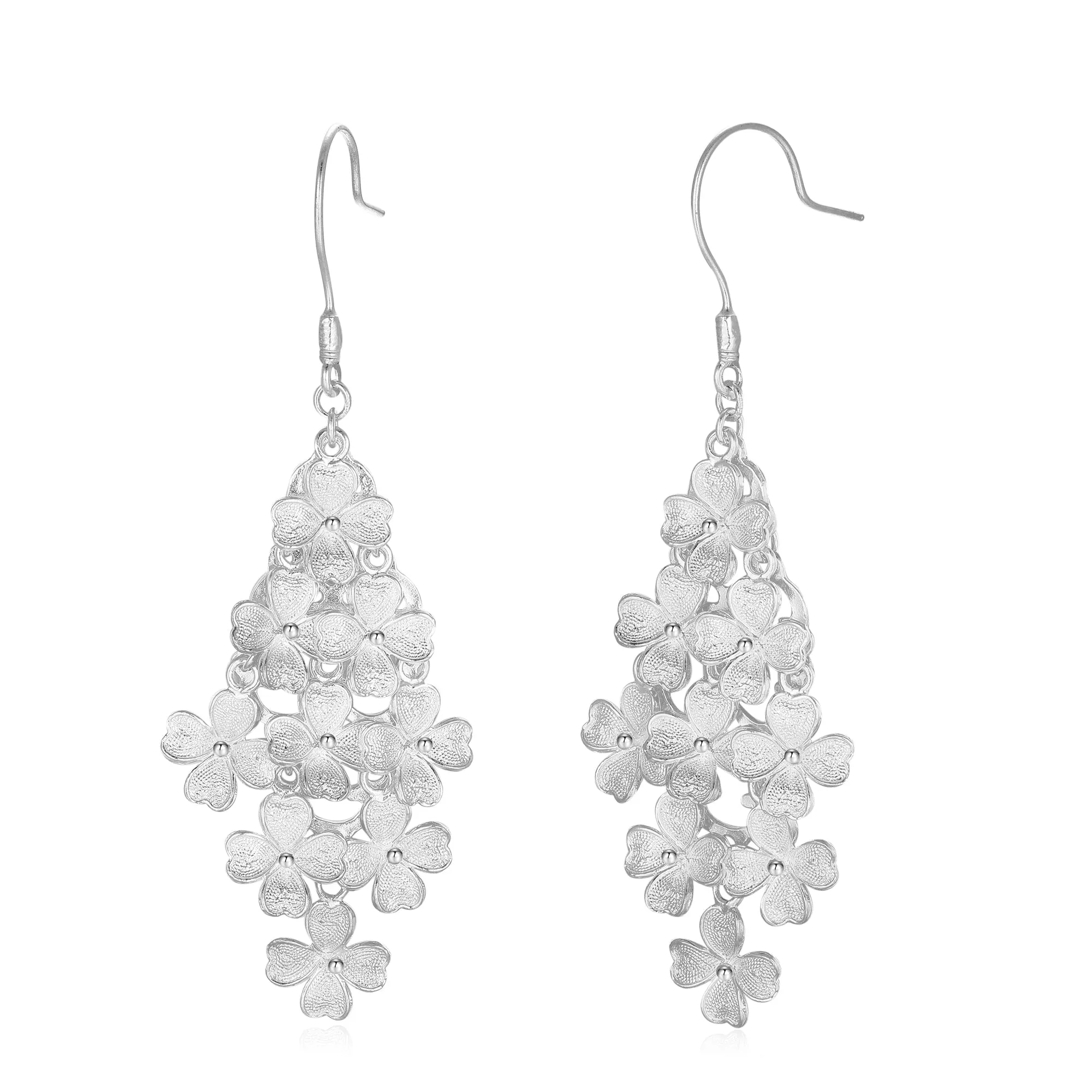 Clover Cascade Filigree Earrings
