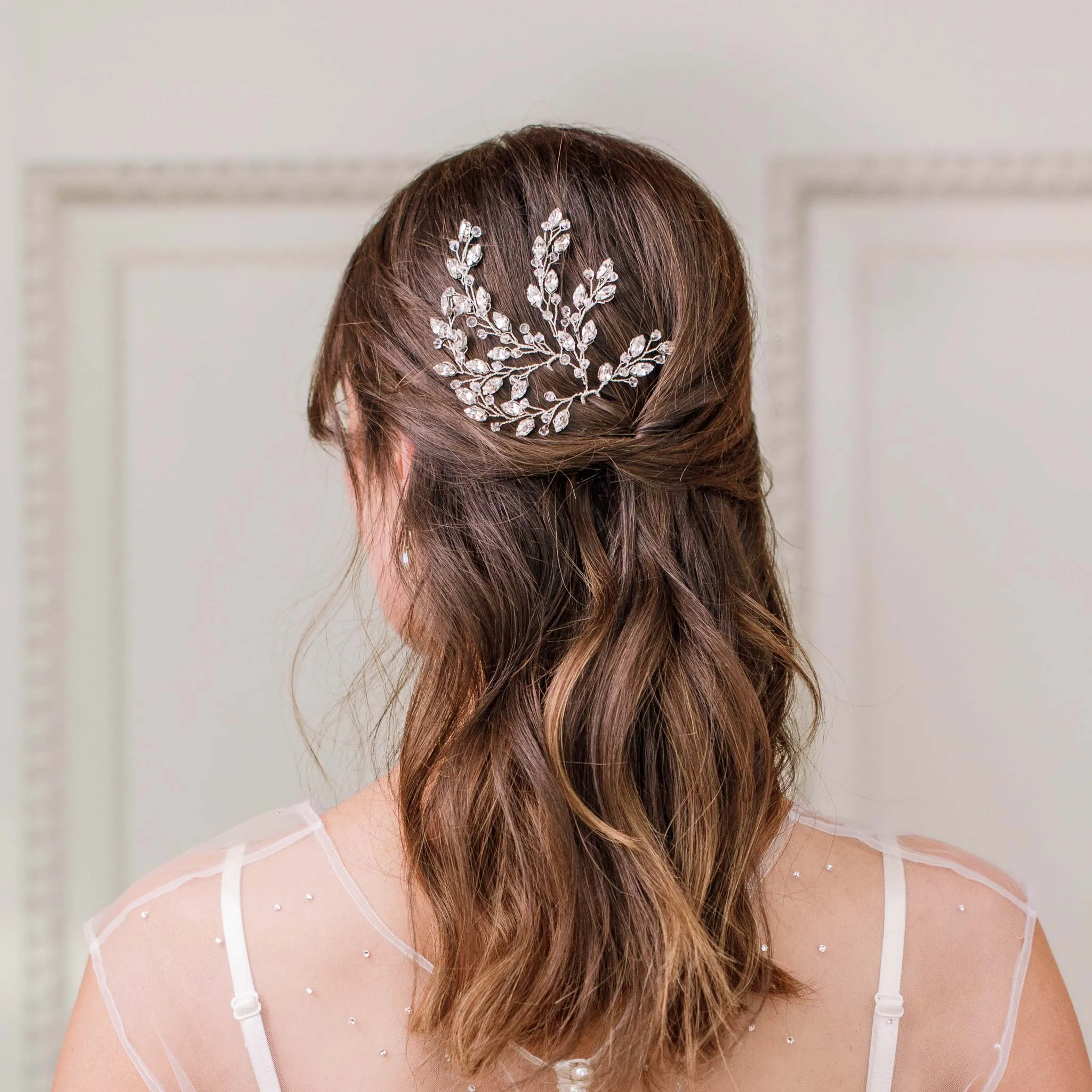 Crystal Wedding Hair Pin (x2) - 'Etta'