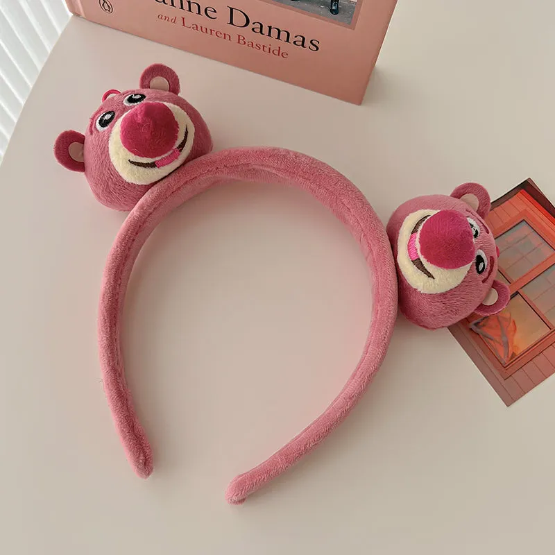 Cute Strawberry Bear Ear Headband