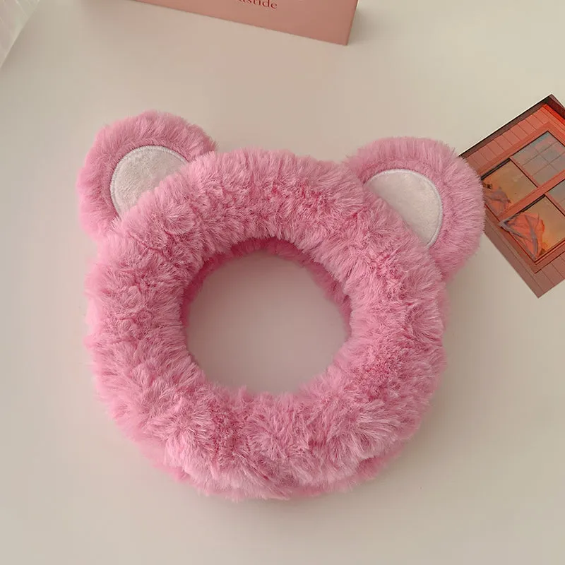 Cute Strawberry Bear Ear Headband