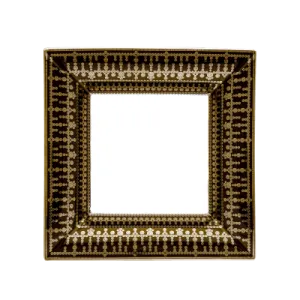 Decorative Trays Large Black Gold Tiara Tray