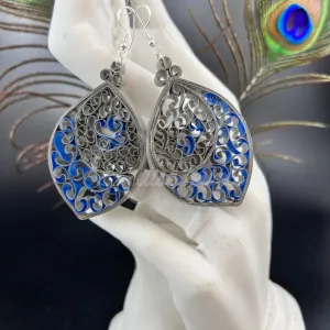 Designer Large Marquee Quilling Earrings