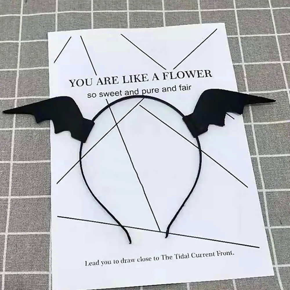 Devil Bat Wing Headband Lolita Cosplay Halloween Costume Hair Accessory