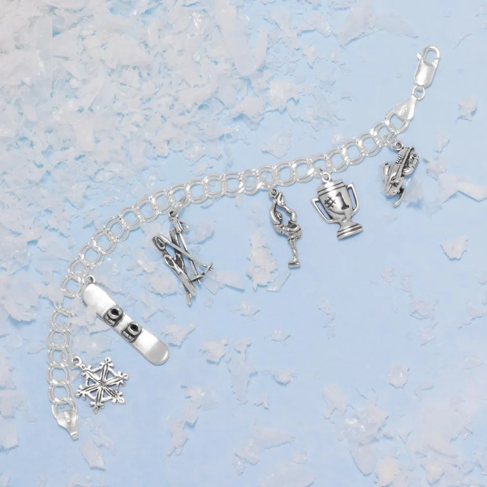 Diamond Cut Charm Bracelet (7mm)