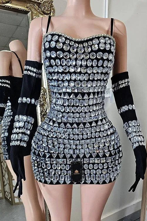 Diane Diamante Dress (Ready To Ship)