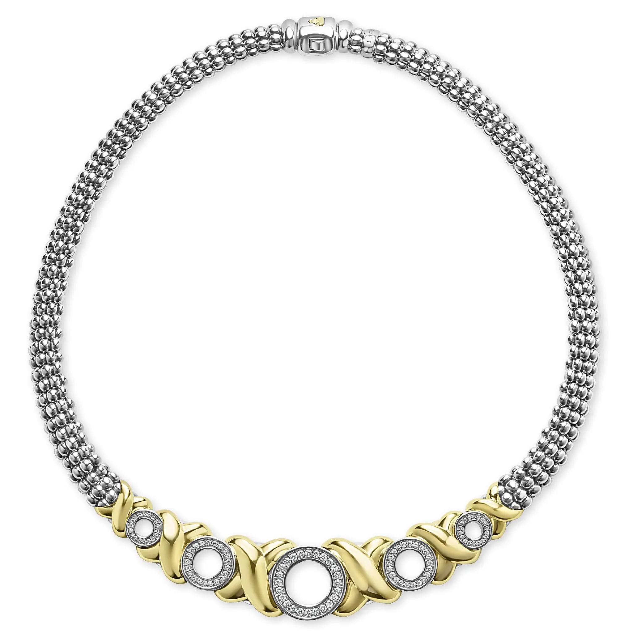 Embrace 18K Gold Diamond Station Necklace