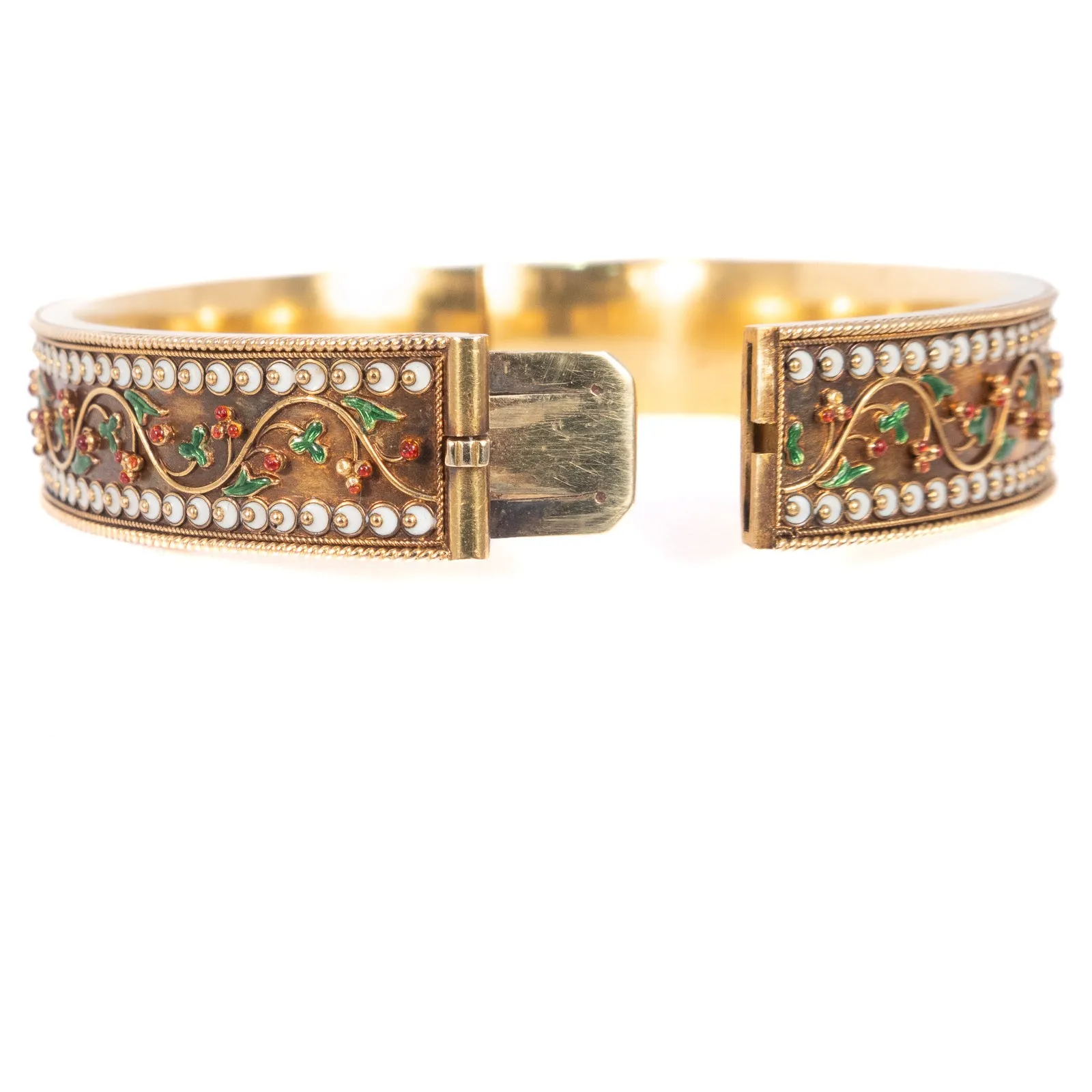 Enamel Leaf Bracelet