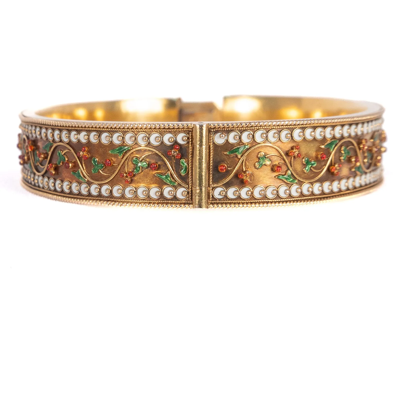Enamel Leaf Bracelet