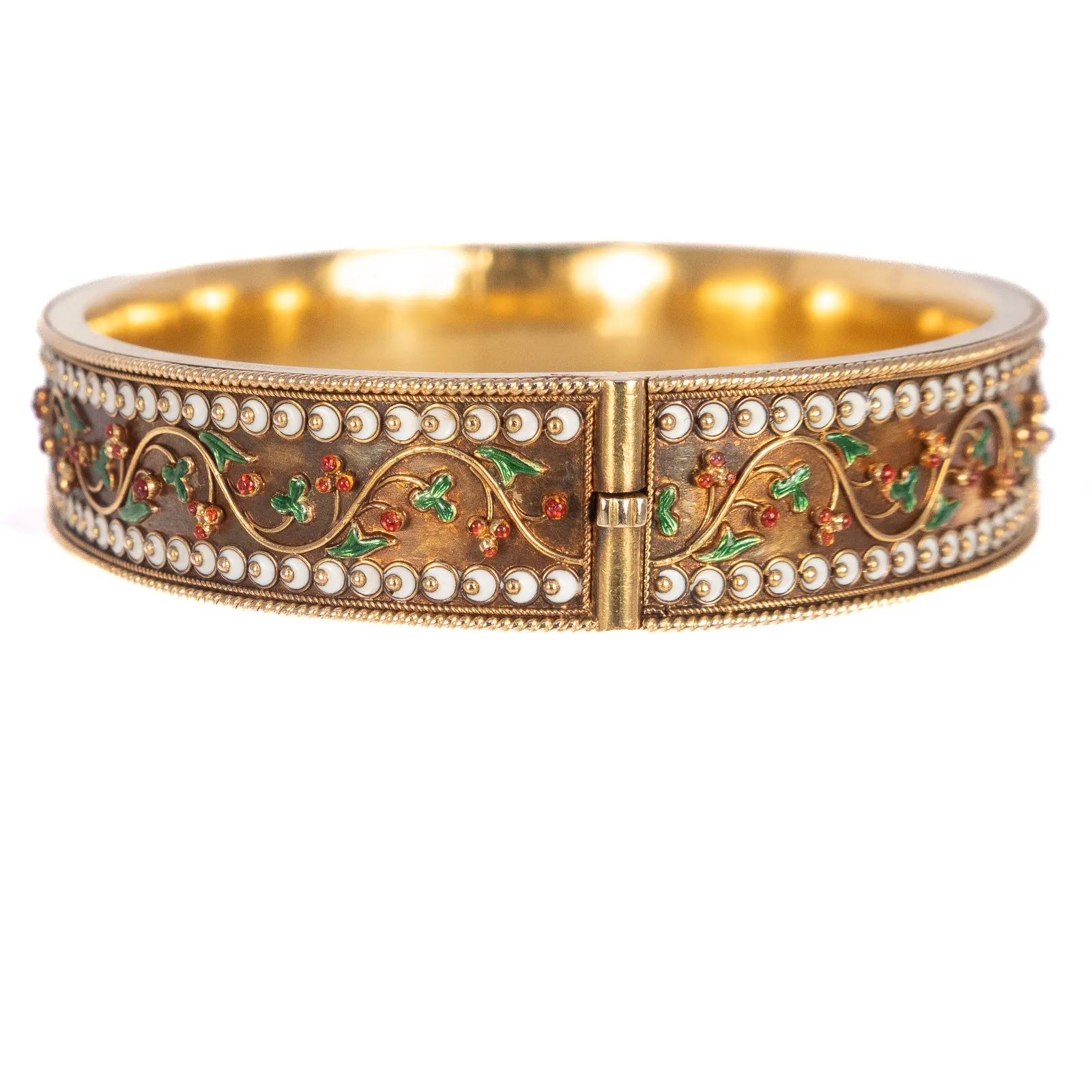 Enamel Leaf Bracelet