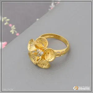 Eye-Catching Design Gold Plated Ring for Ladies - Style A244
