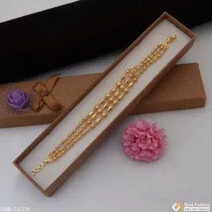 Fancy Design Gold Plated Brass Beaded Bracelet for Ladies - Style A379