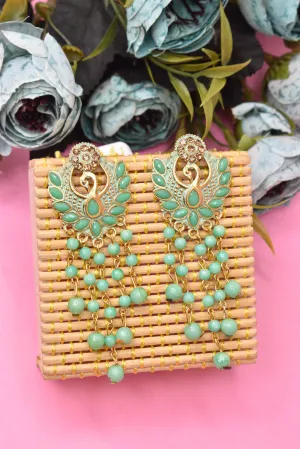 Golden Oxidized Earrings: Wedding, Party, Statement Style
