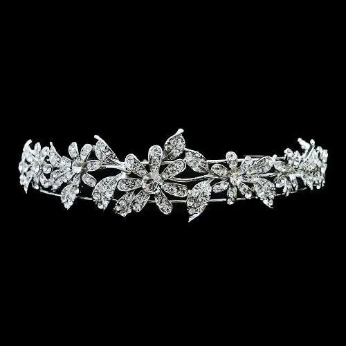 Hayley Crystal Flower Headband