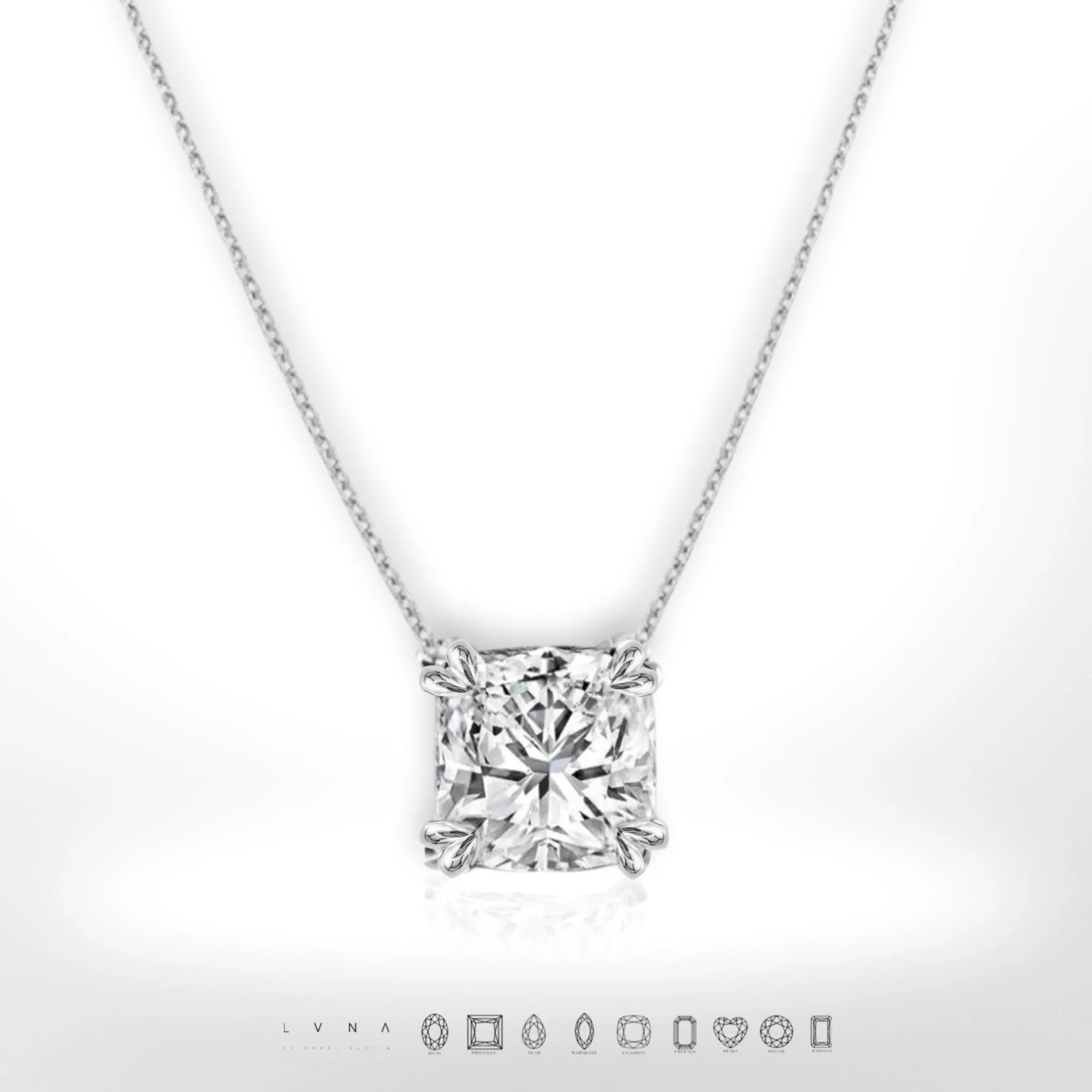 #LoveLVNA | Cushion Solitaire Necklace