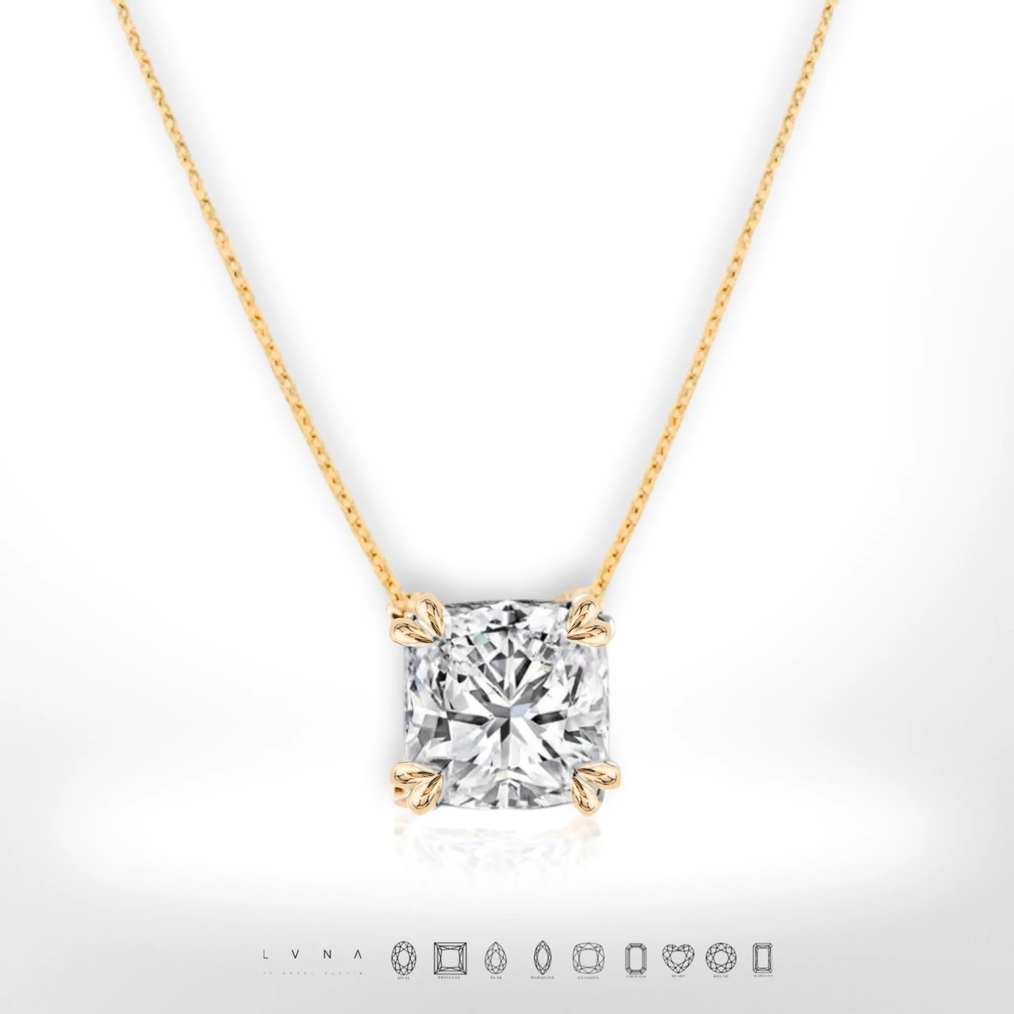 #LoveLVNA | Cushion Solitaire Necklace
