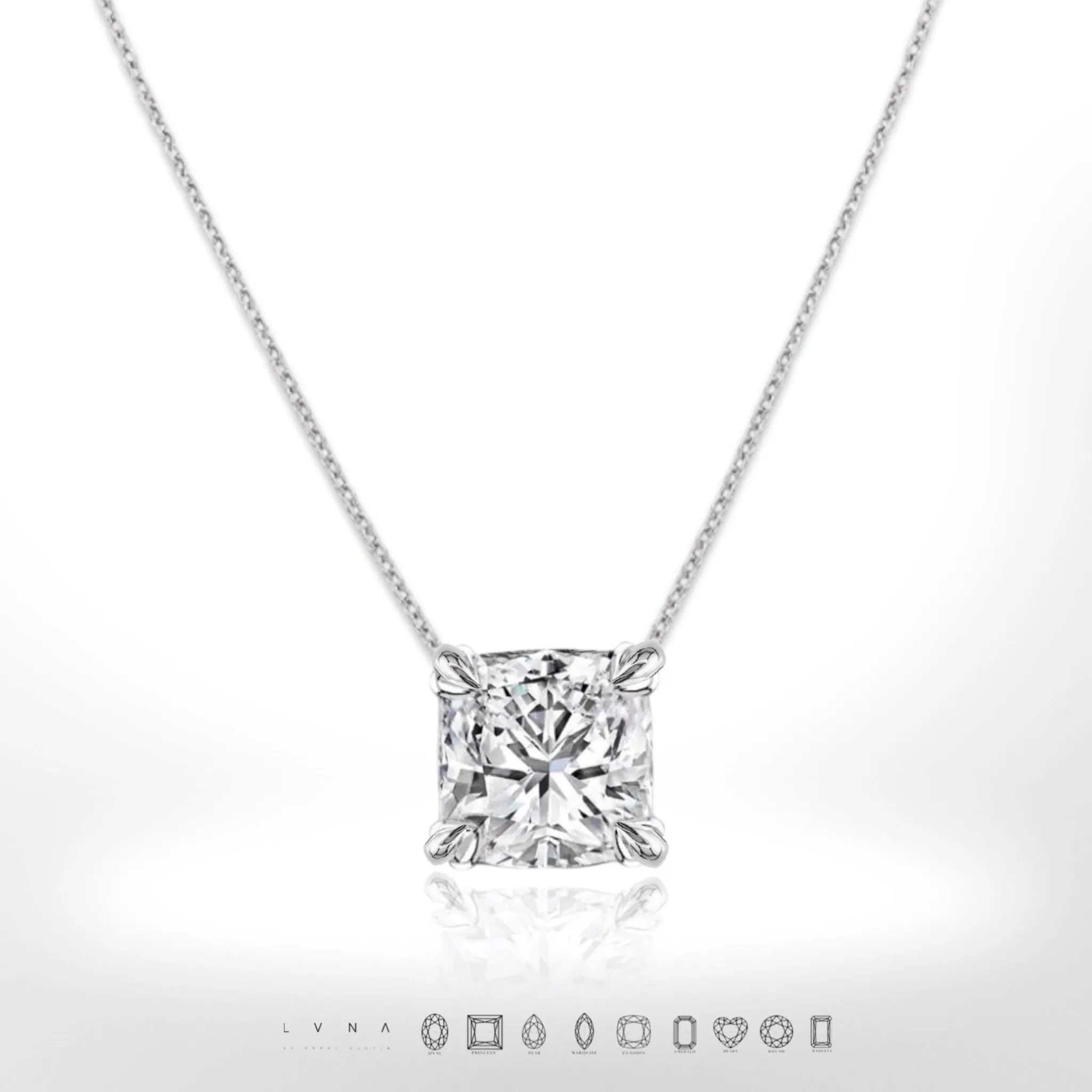 #LoveLVNA | Cushion Solitaire Necklace