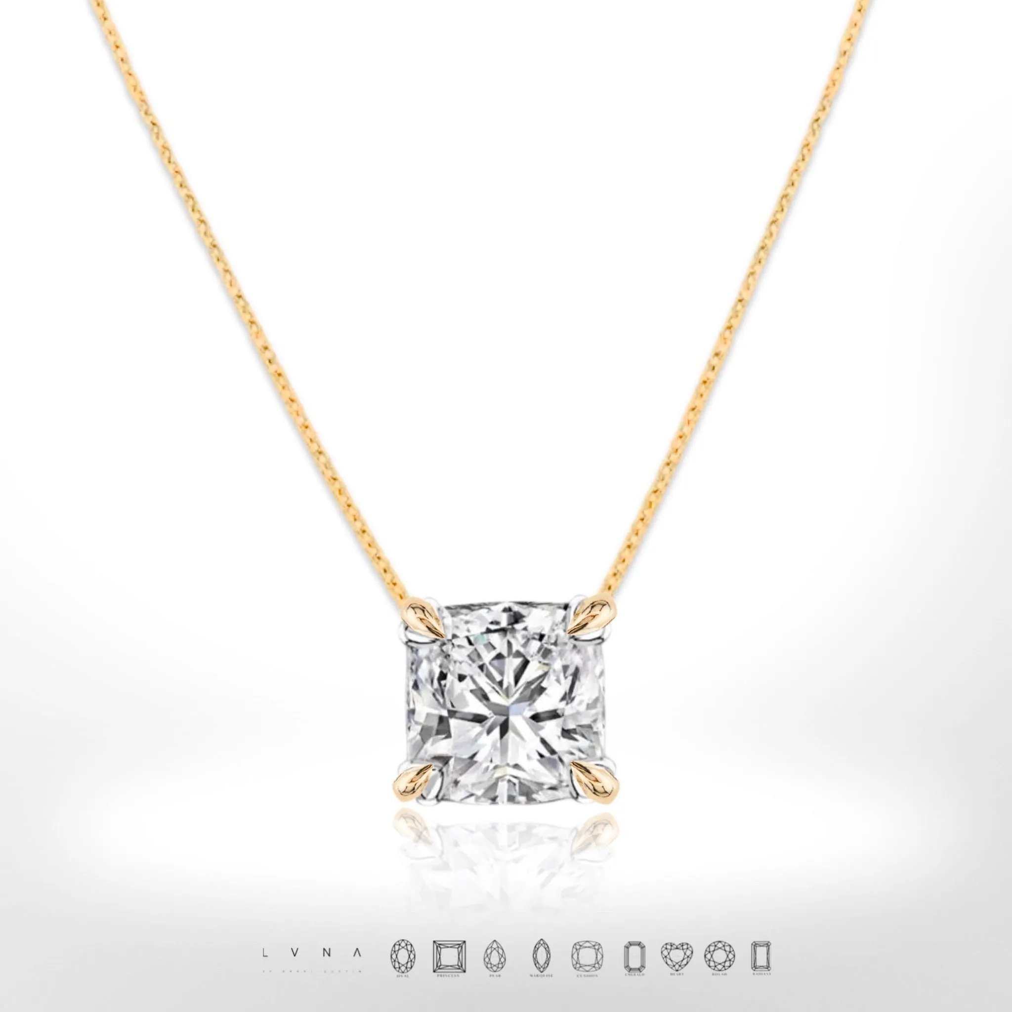 #LoveLVNA | Cushion Solitaire Necklace