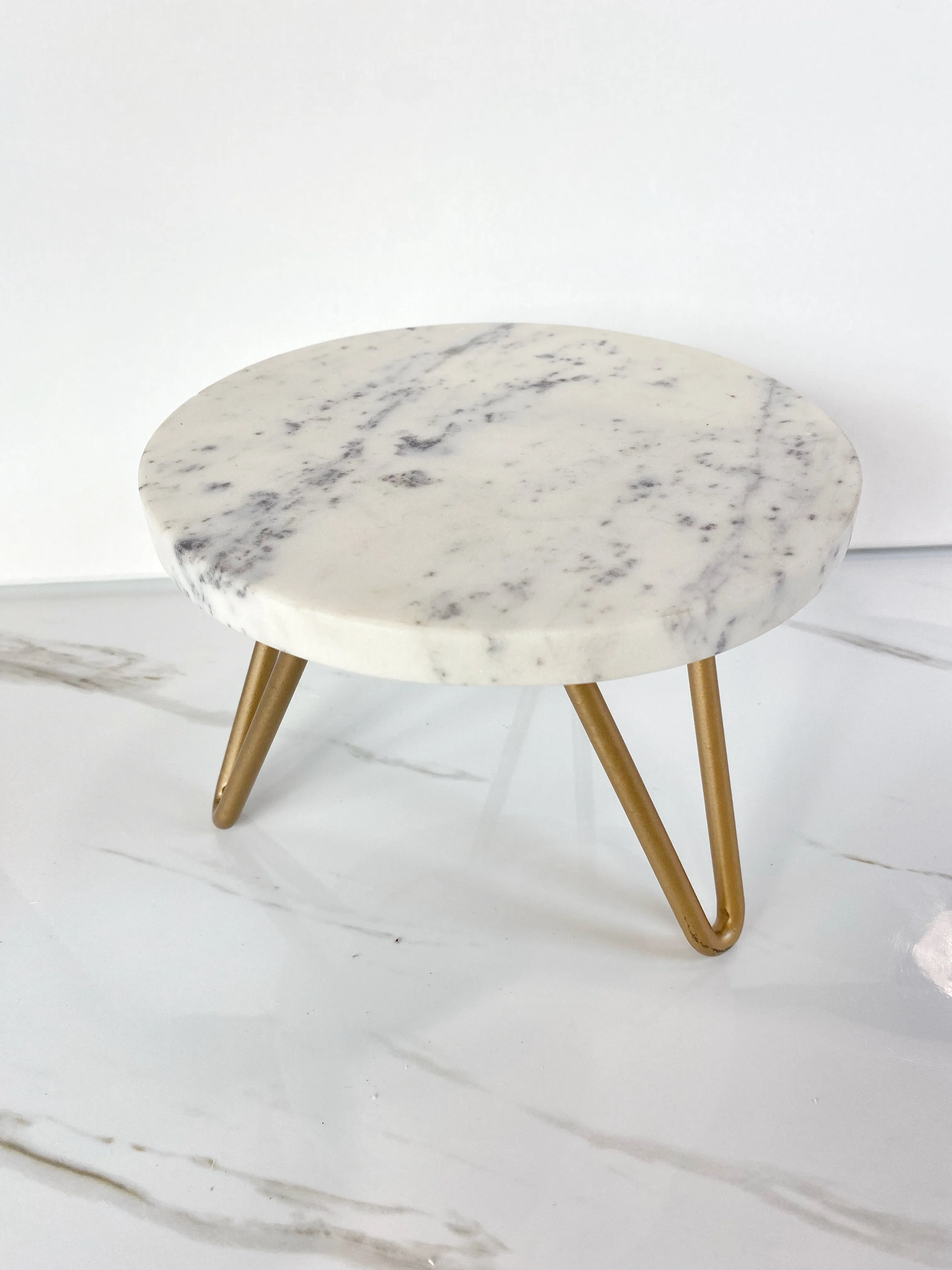 Marble & Brass Foot Riser