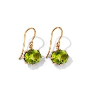 Marie Earring, Peridot, 9kt Yellow Gold