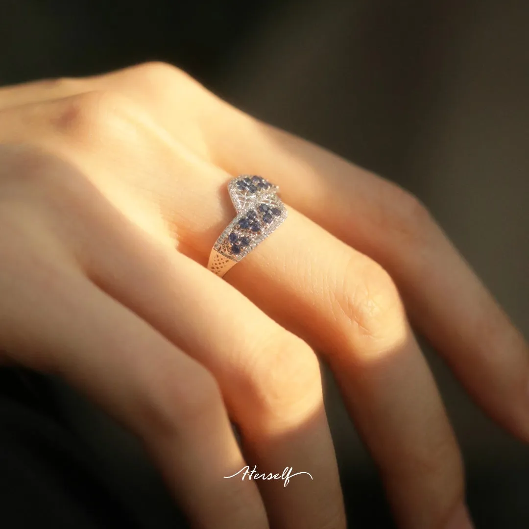 Meryl Starry Ruby Ring