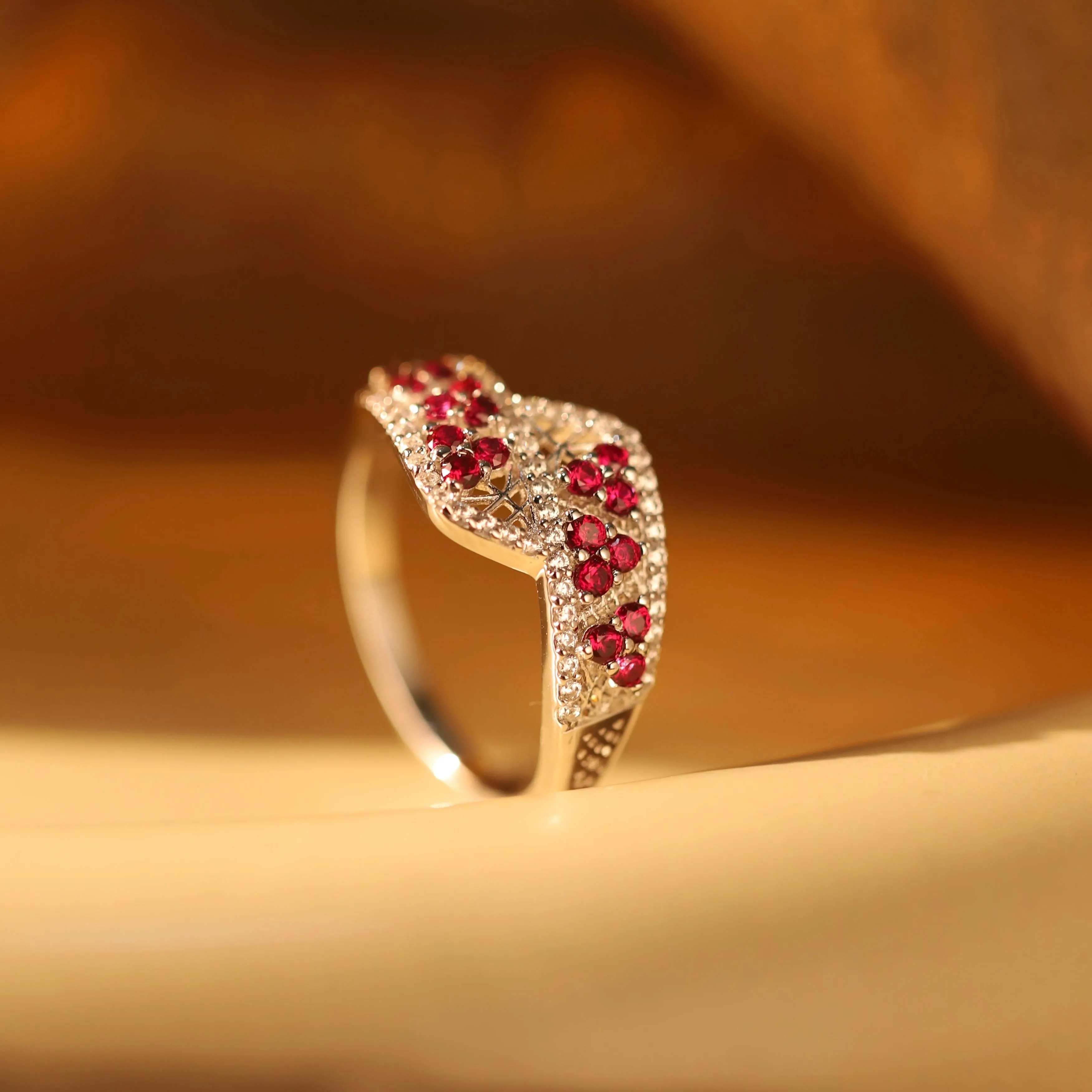 Meryl Starry Ruby Ring