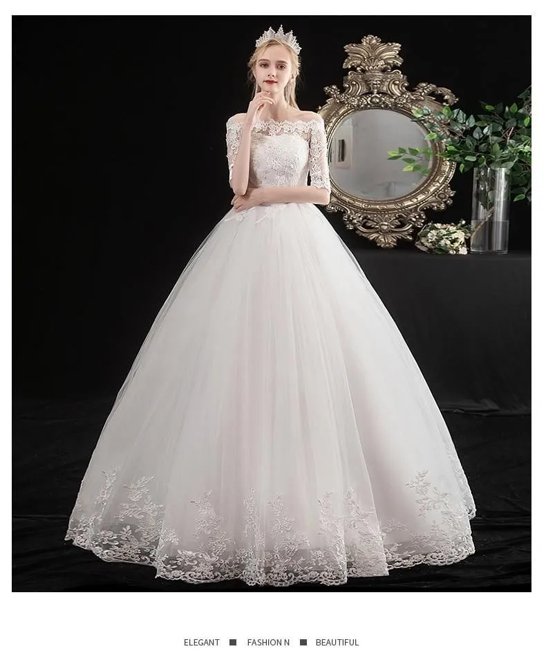 New Wedding Dress with Luxurious Lace