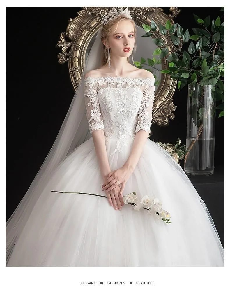 New Wedding Dress with Luxurious Lace