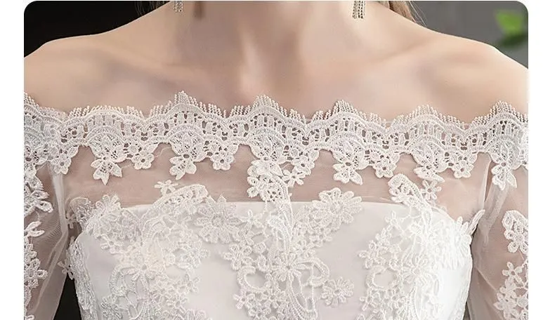 New Wedding Dress with Luxurious Lace