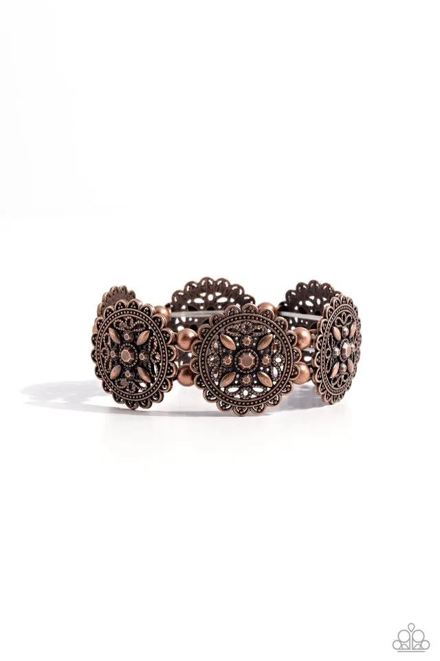Paparazzi Bracelet ~ Leave of Lace - Copper