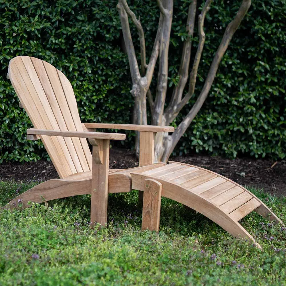 Savannah Grade A Teak Adirondack Ottoman