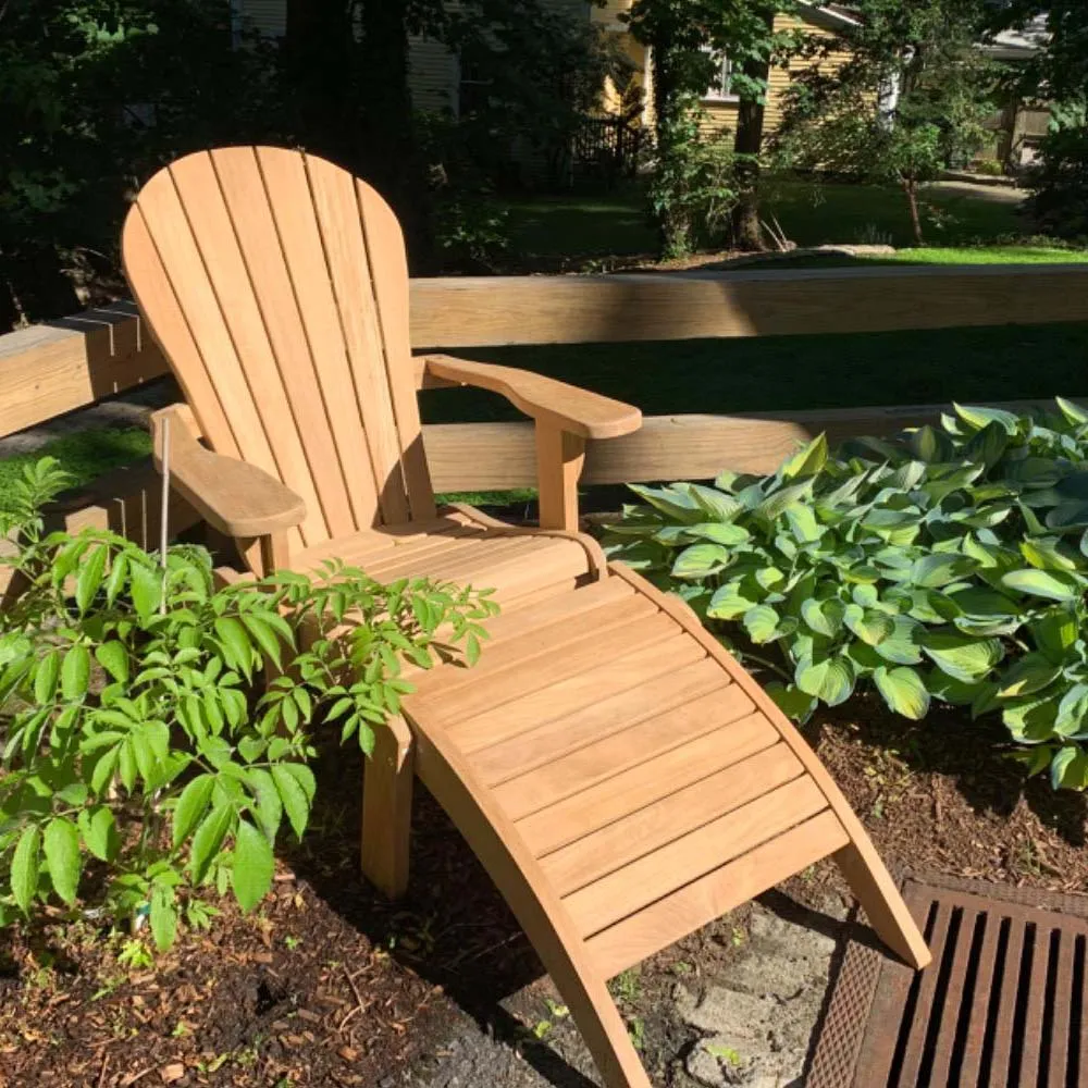 Savannah Grade A Teak Adirondack Ottoman