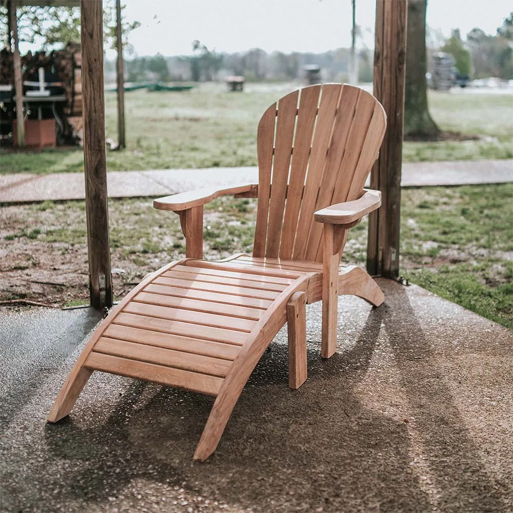 Savannah Grade A Teak Adirondack Ottoman