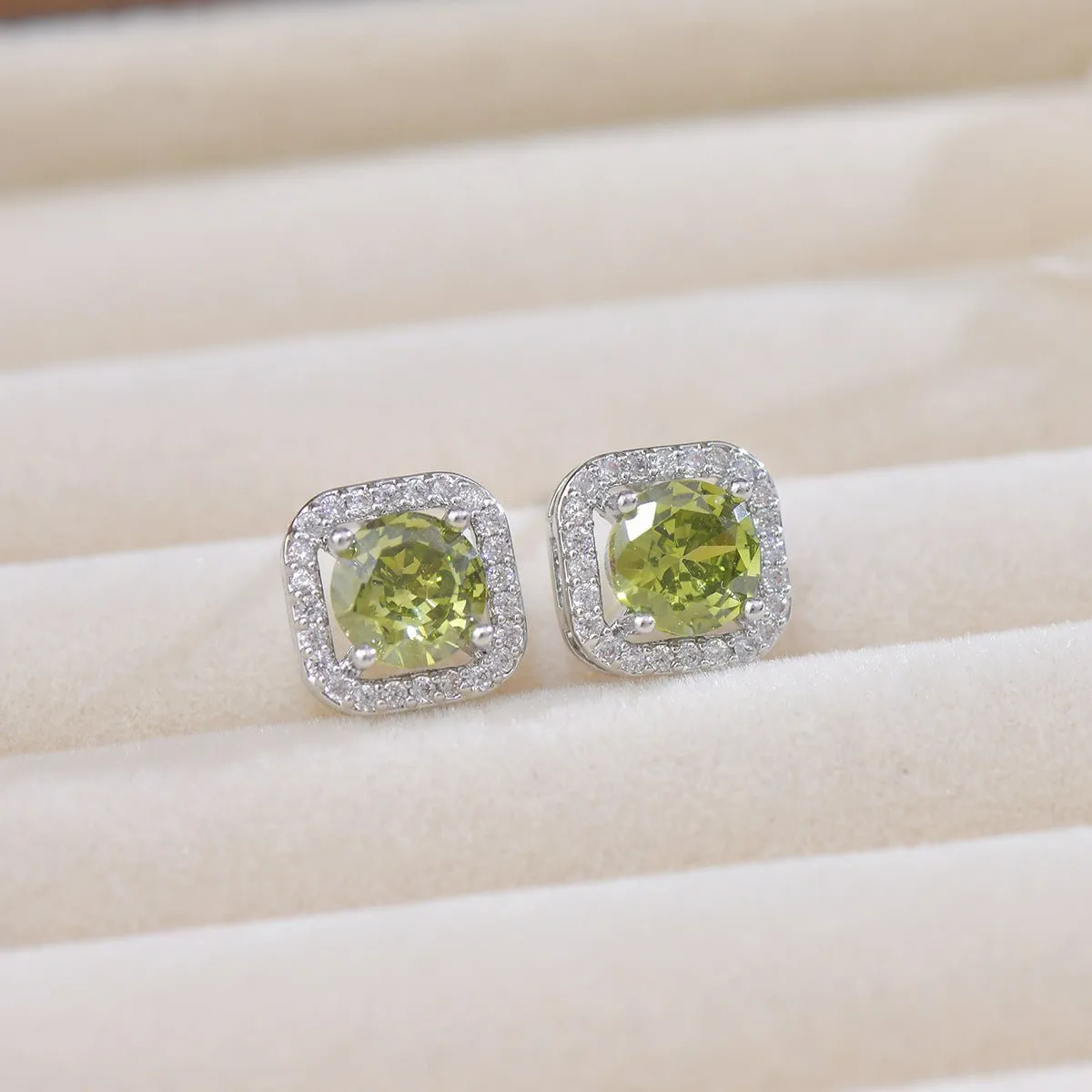 Shelby Peridot Earrings