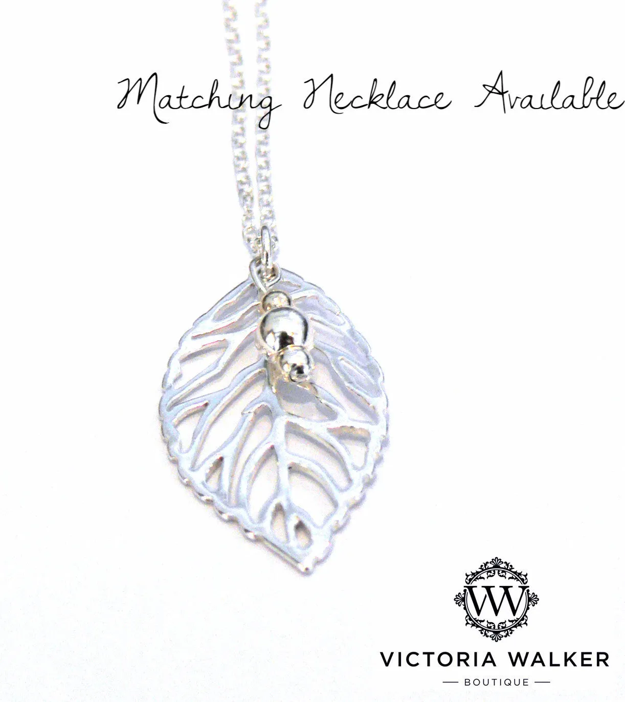 Silver Leaf Earrings