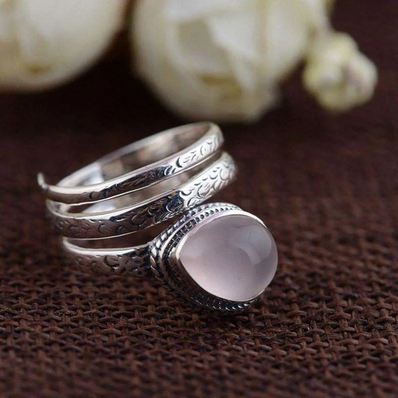 Thai Sterling Silver Moonstone Ring