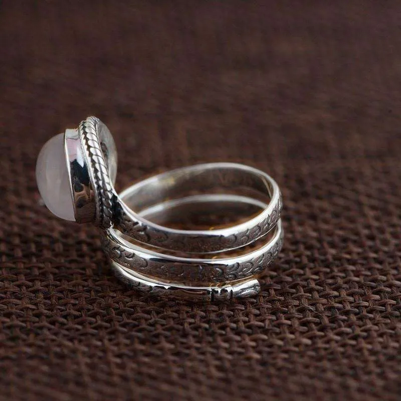 Thai Sterling Silver Moonstone Ring