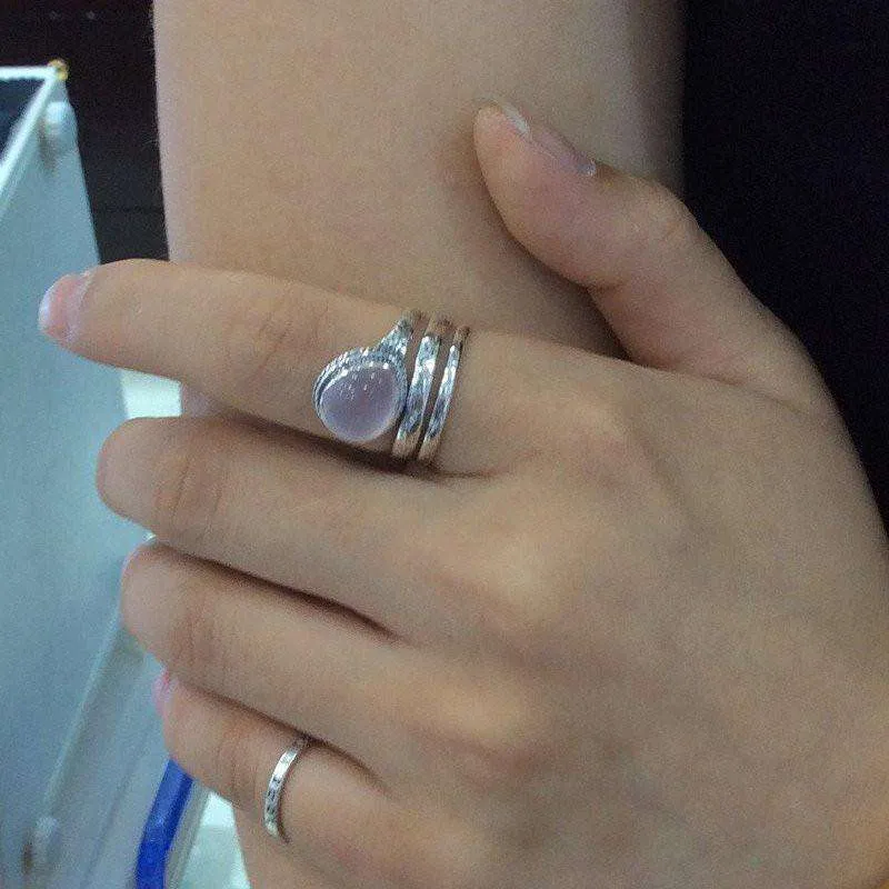 Thai Sterling Silver Moonstone Ring