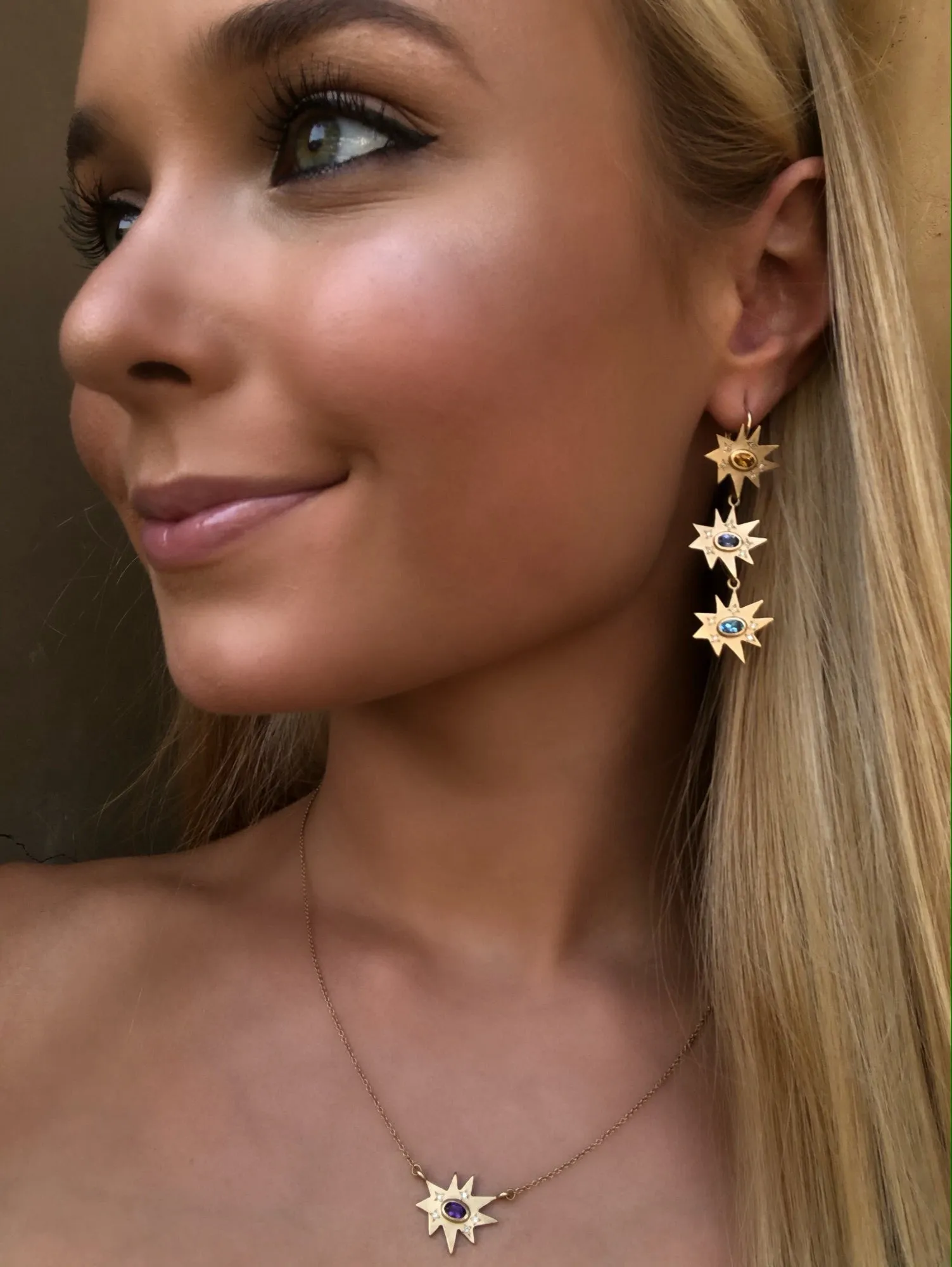 Triple Stellina Earrings
