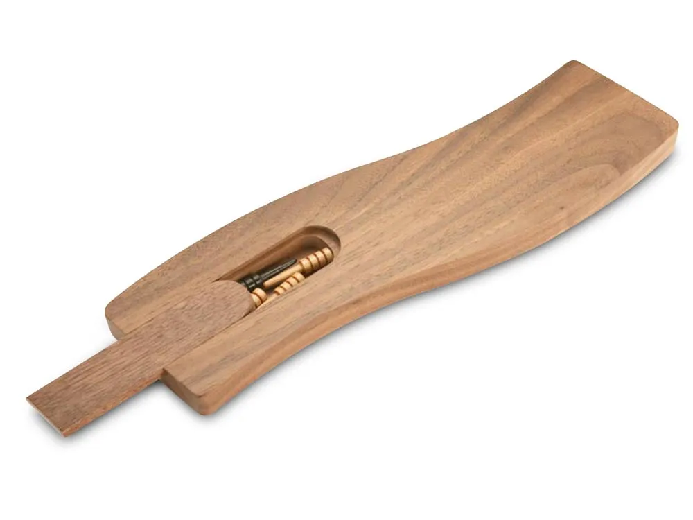 Walnut S Curve Cribbage Board